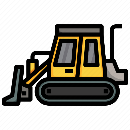 Crawler, dozer, construction, car, machinery, transportation icon - Download on Iconfinder