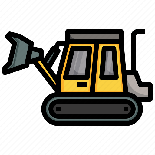 Crawler, loader, constructioncar, transportation, truck, bulldozer icon - Download on Iconfinder