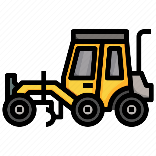 Motor, grader, constructioncar, transportation, truck, bulldozer icon - Download on Iconfinder