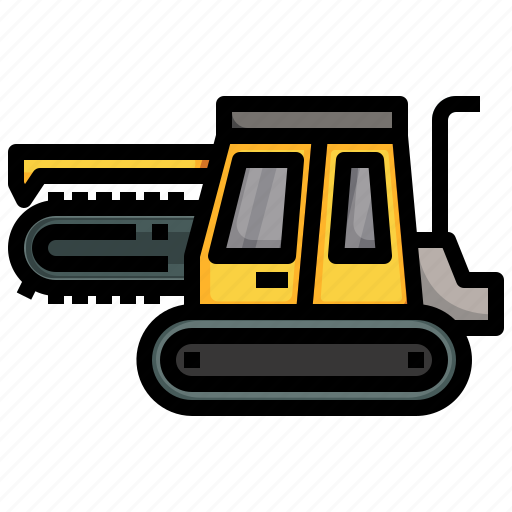 Track, trencher, constructioncar, transportation, truck, bulldozer icon - Download on Iconfinder