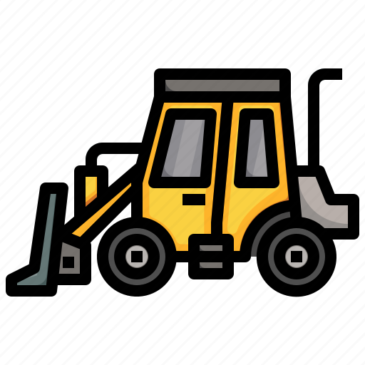 Wheel, dozer, constructioncar, machinery, transportation, industrial icon - Download on Iconfinder