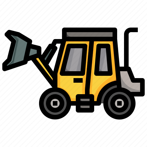 Wheel, loader, constructioncar, transportation, truck, bulldozer icon - Download on Iconfinder