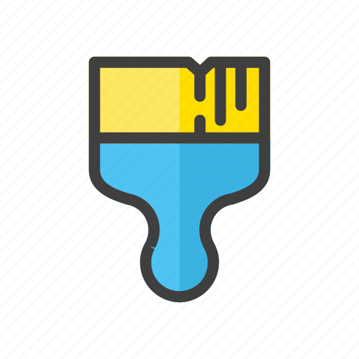Build, construction, tool, work, brush, paint, paint brush icon - Download on Iconfinder