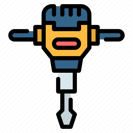 Breaker, construction, demolition, drill, equipment, hammer, jackhammer icon - Download on Iconfinder