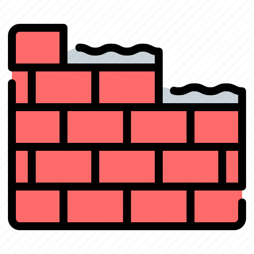 Brick, bricks, brickwall, building, cement, construction, wall icon - Download on Iconfinder