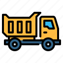 cargo, construction, dump truck, transportation, trash truck, truck, vehicle