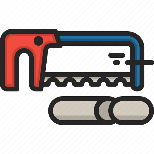 Hand, saw, hacksaw, hard, tools, cutting icon - Download on Iconfinder