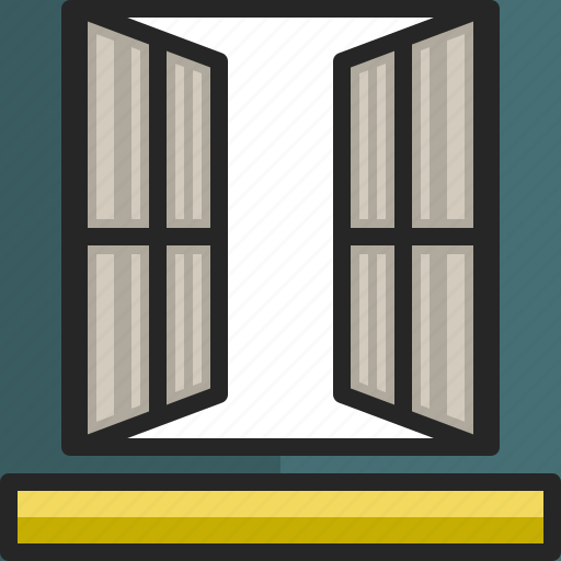Window, glazing, frame, building, construction, house, home icon - Download on Iconfinder