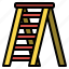 construction, ladder, stairs, career, up 