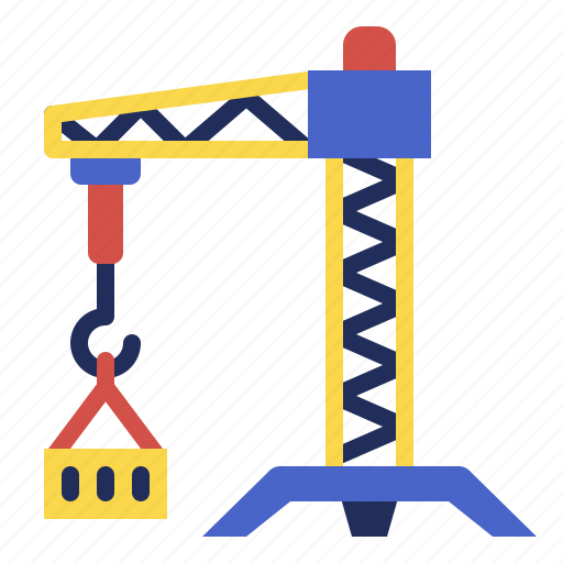 Construction, crane, building, industry, hook icon - Download on Iconfinder