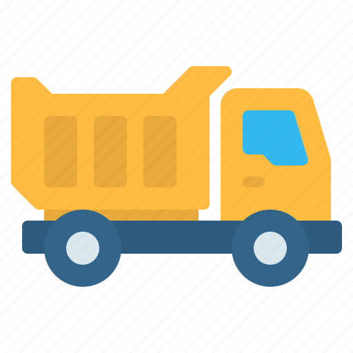 Cargo, construction, dump truck, transportation, trash truck, truck, vehicle icon - Download on Iconfinder
