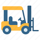 car, construction, fork lift, forklift, lift truck, transportation, vehicle