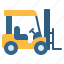 car, construction, fork lift, forklift, lift truck, transportation, vehicle 