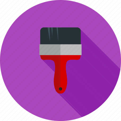 Brush, decoration, interior, paint, painting, roller, wall icon - Download on Iconfinder
