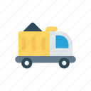 cargo, construction, truck, vehicle