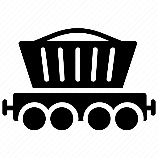 Coal mining, construction trolley, mine trolley, minecart, slab trolley icon - Download on Iconfinder