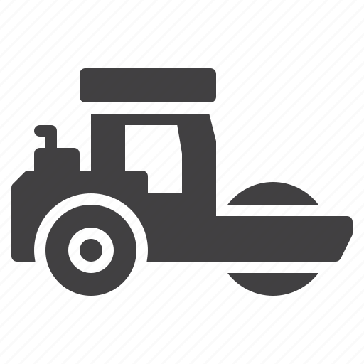 Road, roller, steamroller, truck icon - Download on Iconfinder