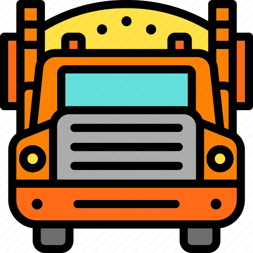 Heavy, truck, transport, construction, vehicle icon - Download on Iconfinder
