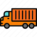 moving, truck, transport, construction, vehicle
