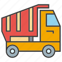 drive, dump, equipment, heavy, loading, truck, vehicle