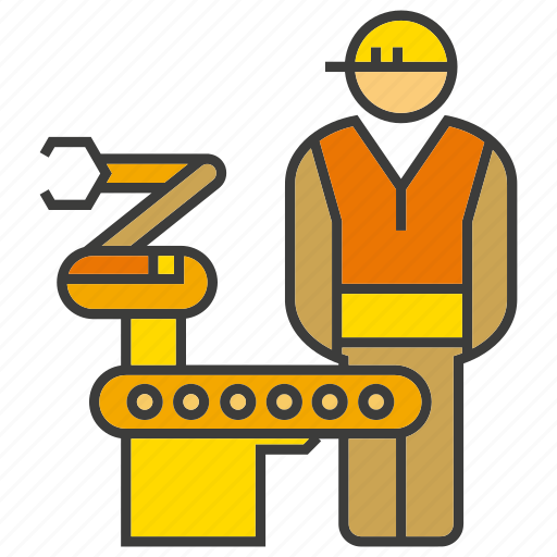 Control, engineer, industry, manufacturing, operator, production, robot icon - Download on Iconfinder