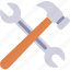 building, construction, hammer, repair, tool, wrench 