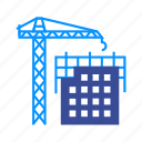 building, construction, crane, heavy, lifting, machine, steel