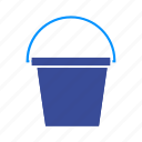 bucket, handle, household, plastic, pot, wash