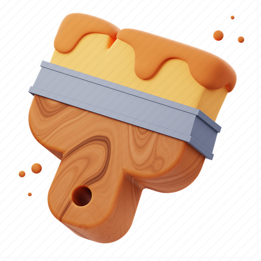 Paint, brush, paint brush, painting, tool, art, construction icon - Download on Iconfinder