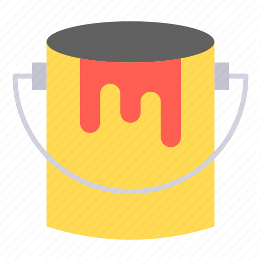 Paint, bucket, color, improvement icon - Download on Iconfinder