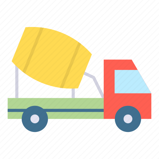 Concrete, mixer, truck, construction icon - Download on Iconfinder
