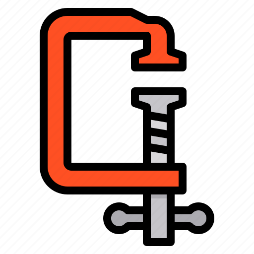 Clamp, press, hold, construction, tool icon - Download on Iconfinder