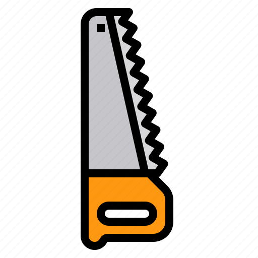 Hand, saw, wood, cut, carpanter icon - Download on Iconfinder