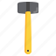 rubber, hammer, construction, tools, wrench 