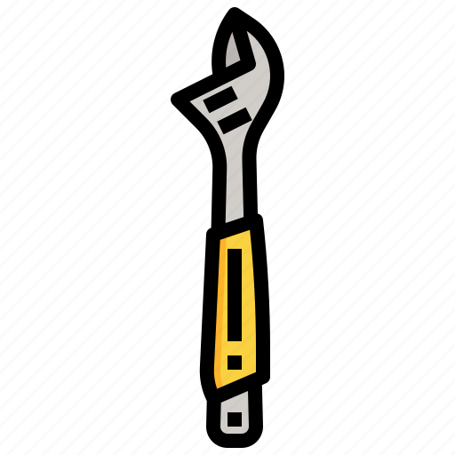 Adjustable, wrench, tool, repair, garage, improvement icon - Download on Iconfinder
