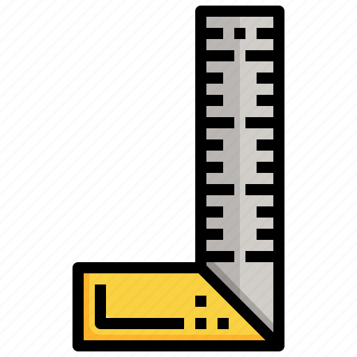 Corner, ruler, drawing, measure, measuring, carpentry icon - Download on Iconfinder