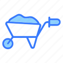 wheelbarrow, garden, agriculture, gardening, barrow, construction, sand barrow, trolley