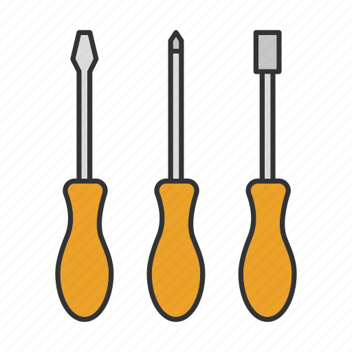 Craft, instrument, screwdriver, tool, toolkit, handtool, turnscrew icon - Download on Iconfinder