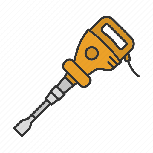 Air hammer, construction, tool, drill, equipment, repair icon - Download on Iconfinder