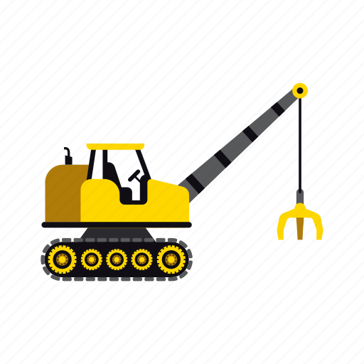 Construction, crane, heavy, lifter, transportation, truck, vehicle icon - Download on Iconfinder
