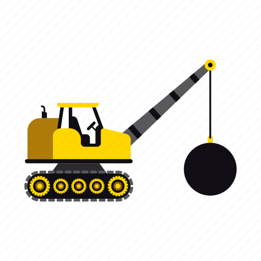 Ball, construction, heavy, transportation, truck, vehicle, wrecking icon - Download on Iconfinder