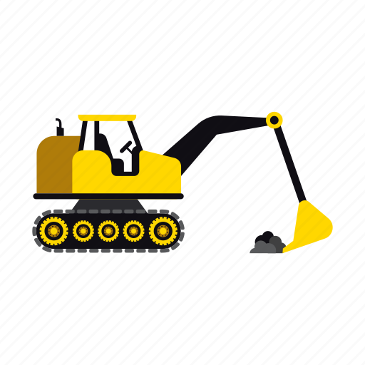 Construction, excavator, heavy, soil, transportation, truck, vehicle icon - Download on Iconfinder
