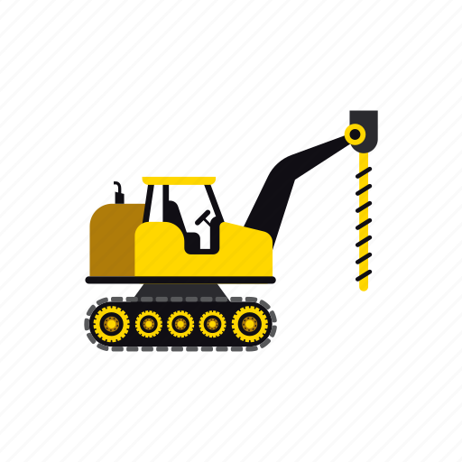 Construction, digger, heavy, soil, transportation, truck, vehicle icon - Download on Iconfinder