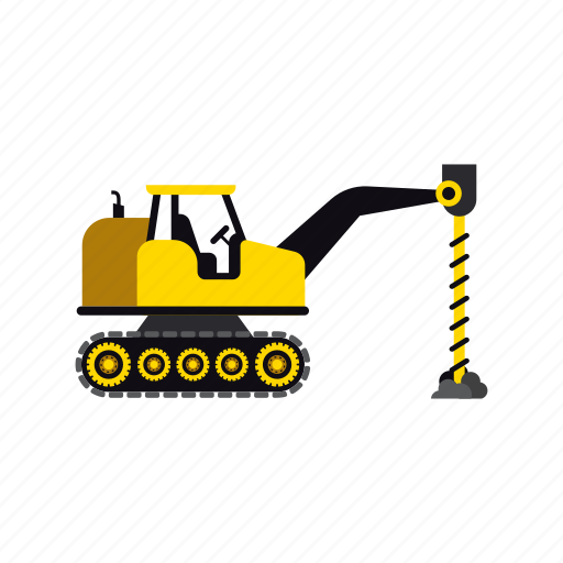 Construction, digger, heavy, soil, transportation, truck, vehicle icon - Download on Iconfinder