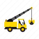 construction, crane, heavy, lifter, transportation, truck, vehicle