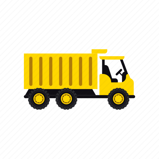 Construction, dump, heavy, soil, transportation, truck, vehicle icon - Download on Iconfinder