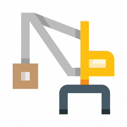 Crane, shipment, construction, equipment, machine, wall-breaking machine, building icon - Download on Iconfinder
