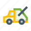 truck, construction, equipment, machine, vehicle, garbage, transport 