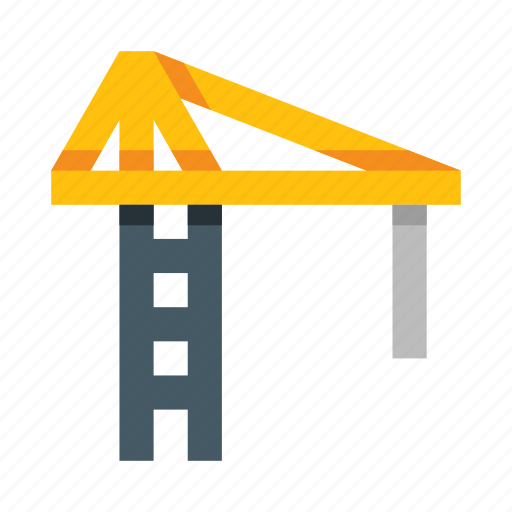 Tower, crane, machine, building, elevating, hoisting, lifting icon - Download on Iconfinder