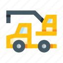 truck, crane, construction, equipment, machine, evacuator, tow truck